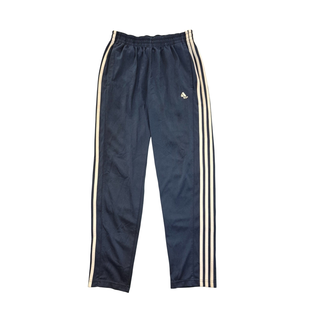 Adidas Navy Track Pants with Cream Stripes